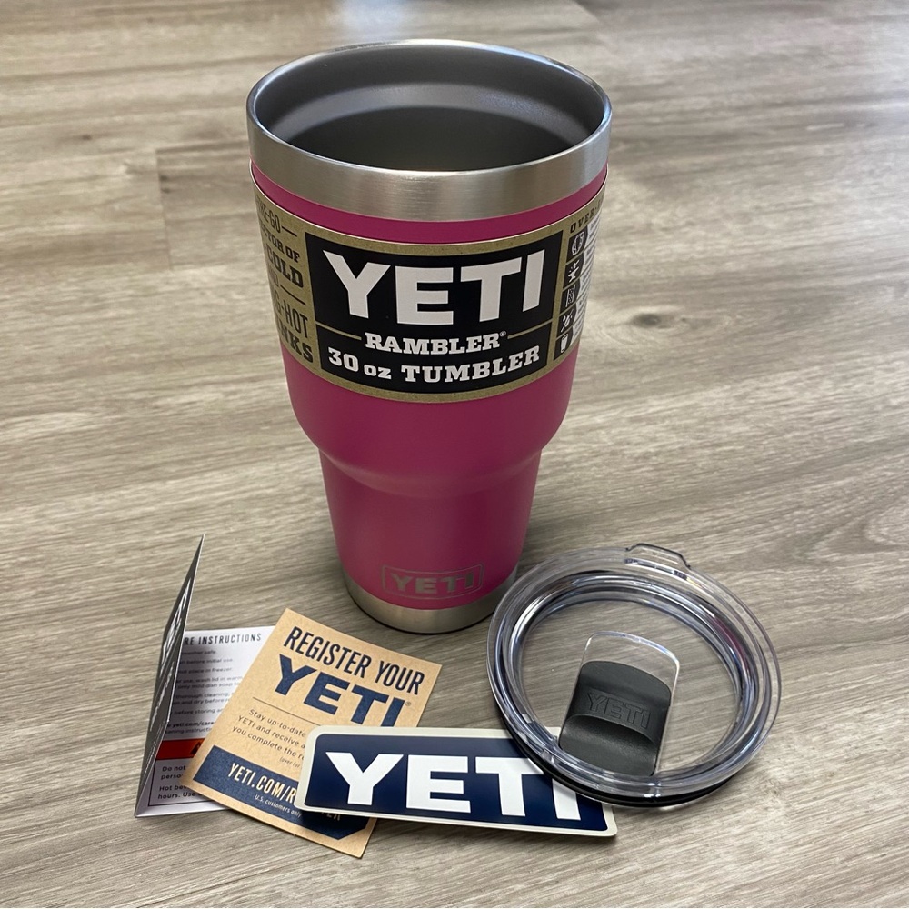 NWT YETI 30 Oz Rambler PRICKLY PEAR PINK - Picture 3 of 9